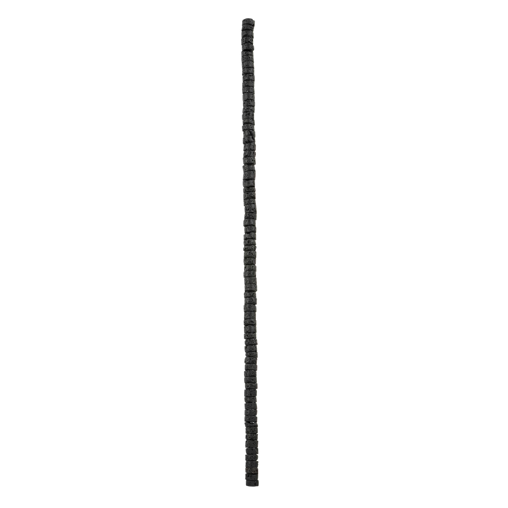 12 Pack: Black Lava Heishi Beads by Bead Landing